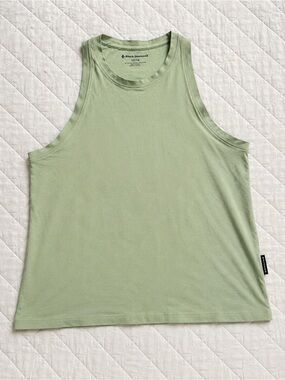 Black Diamond Pistachio Green Racerback Tank Top Organic Cotton​